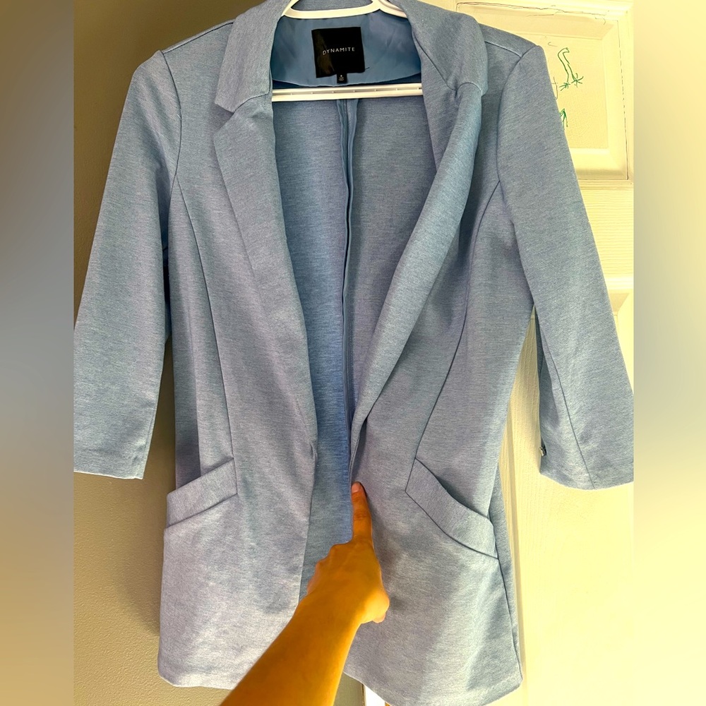Baby blue blazer